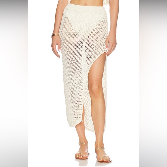 l*space | Skirts | Retail 25 Lspace Gold Dust Skirt In Cream | Poshmark